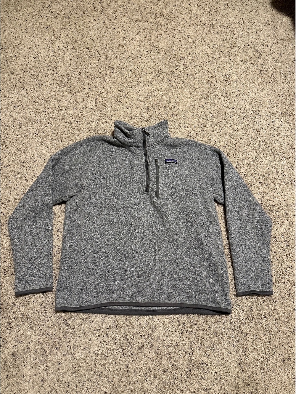 Patagonia Men's Gray Synchilla Snap-T Fleece Pullover Medium
